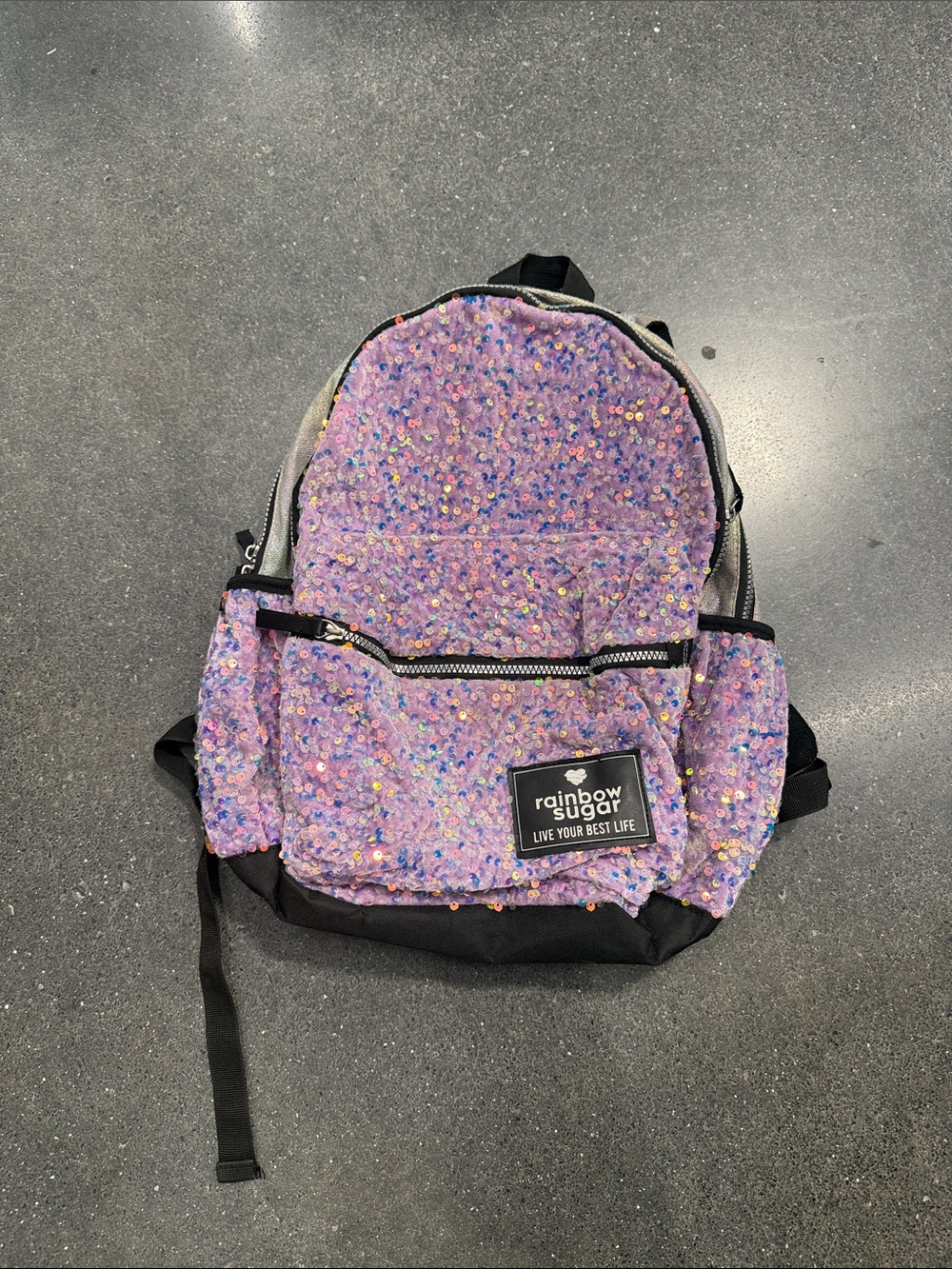 Sequin Purple/Pink Backpack